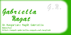 gabriella magat business card